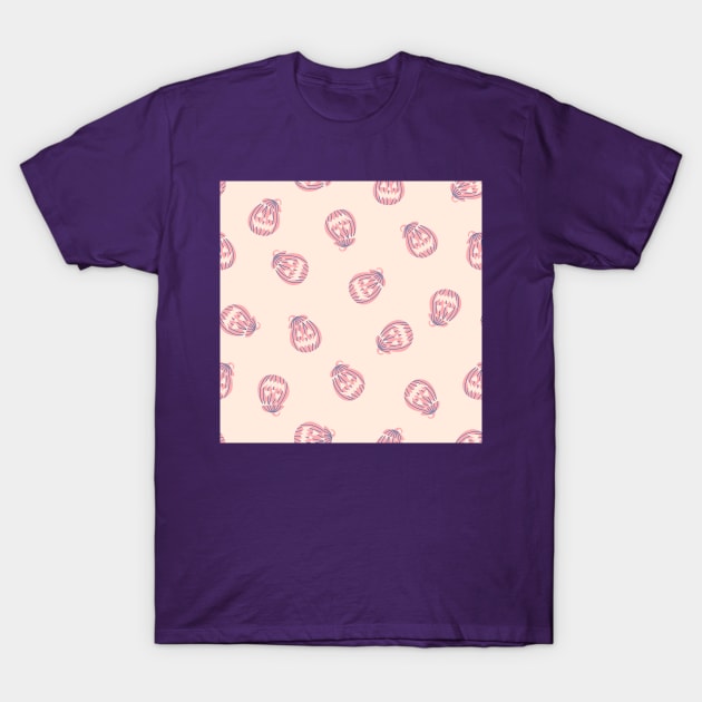 Pastel background with pumpkins T-Shirt by DanielK